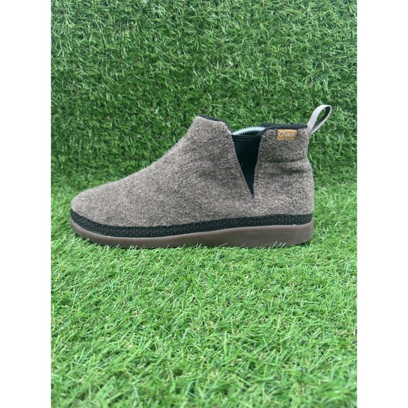 Chaco Revel Chelsea Winter Boots Slip On Fleece Lined Brown Wool Womens Size 9 - Picture 1 of 10